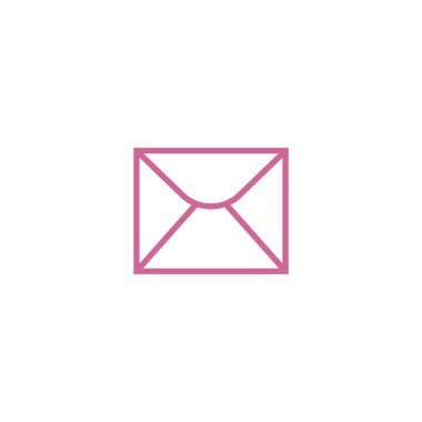 mektup zarfının minimalist vektör simgesi