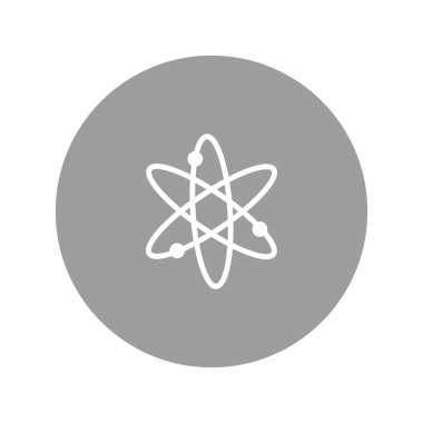 Moleküler bileşik düz simgesi, vektör, illüstrasyon