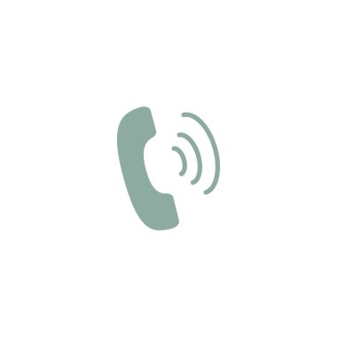 eski telefon düz simgesi, vektör, illüstrasyon 