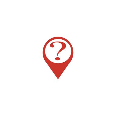 Soru işareti eğrisi simgesi logo şablonu