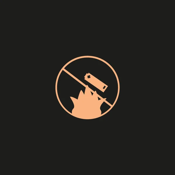 Symbol Der Batterie Vektor Illustration — Stockvektor