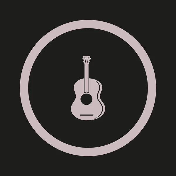 Ícone Web Guitarra Ilustração Vetorial —  Vetores de Stock