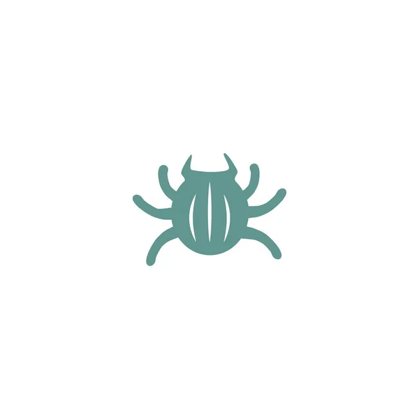 Bug Flat Icon Vector Illustration — Stock Vector