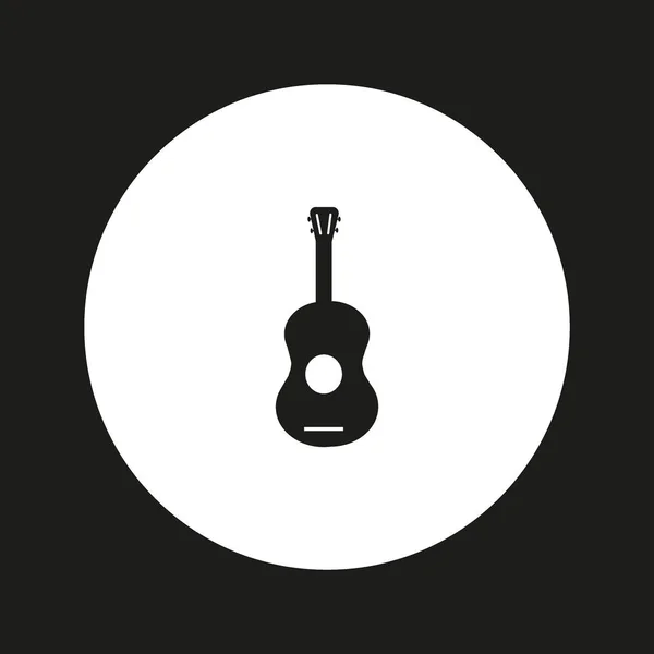 Ícone Web Guitarra Ilustração Vetorial — Vetor de Stock
