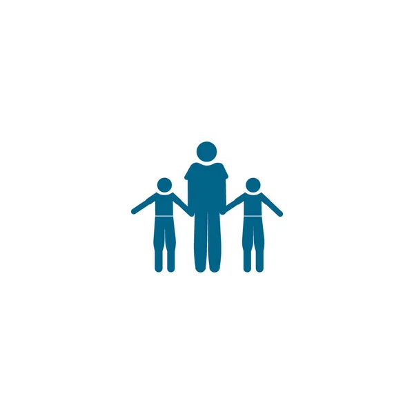 Familie Flaches Symbol Vektorillustration — Stockvektor