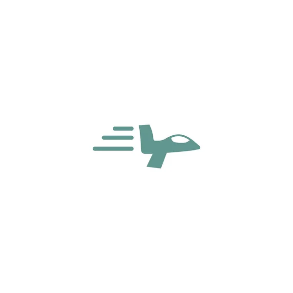 Plantilla Logotipo Del Avión Oriental — Vector de stock