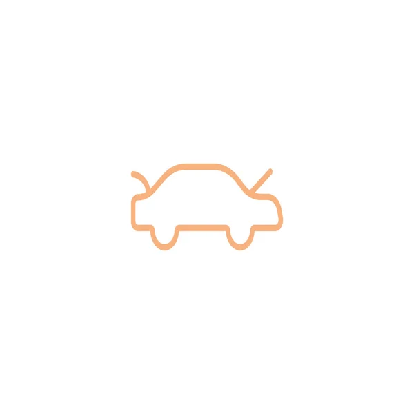 Minimalistic Vector Icon Passenger Car — Stock Vector