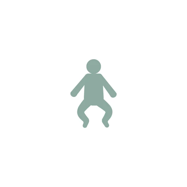 Иконка Плоского Ребенка Вектор Иллюстрация Концепция Рождения — стоковый вектор