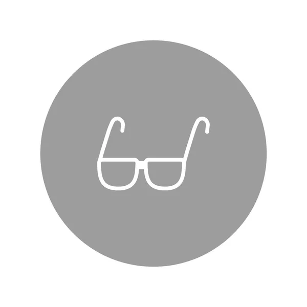 Szemüveg Lapos Ikon Vektor Ábra — Stock Vector