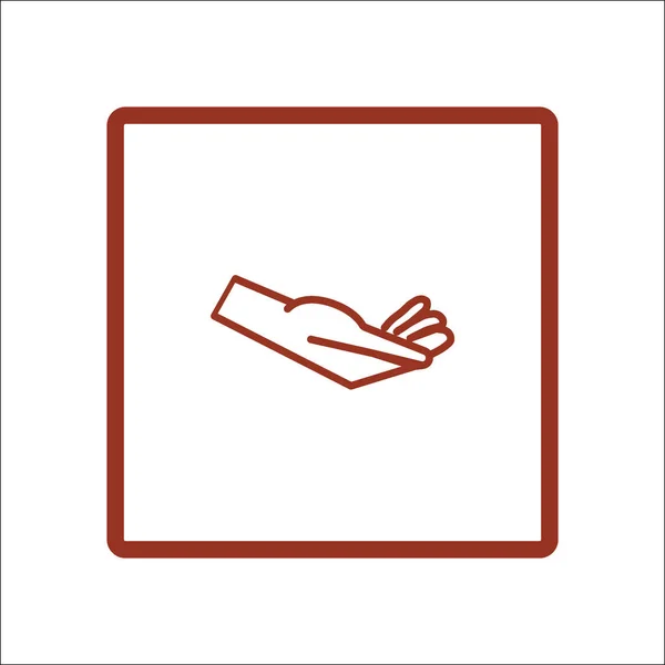 Hand Web Symbol Vektorillustration — Stockvektor