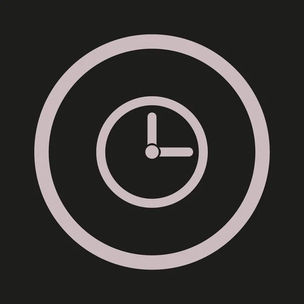 Vector Reloj Icono Web Minimalista — Vector de stock