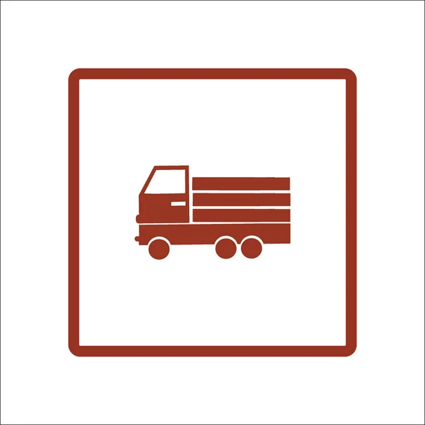 Kæmpe Levering Lastbil Vektor Illustration – Stock-vektor