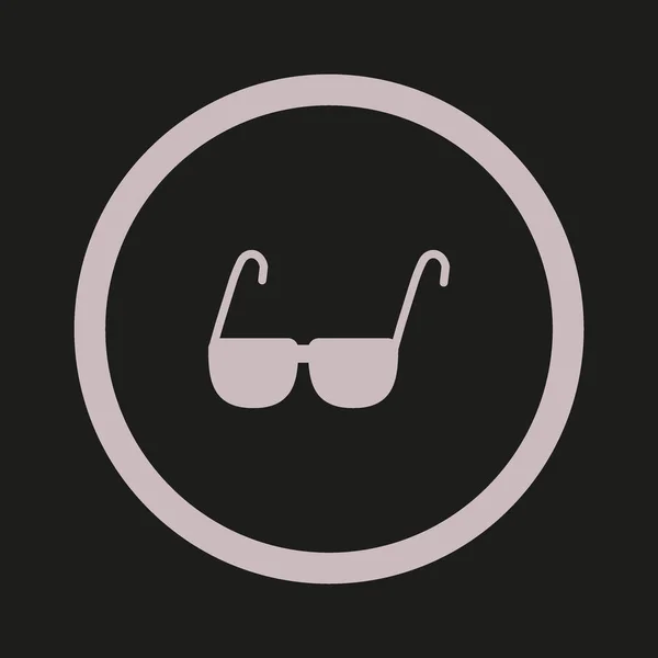 Sonnenbrille Flaches Symbol Vektor Illustration — Stockvektor