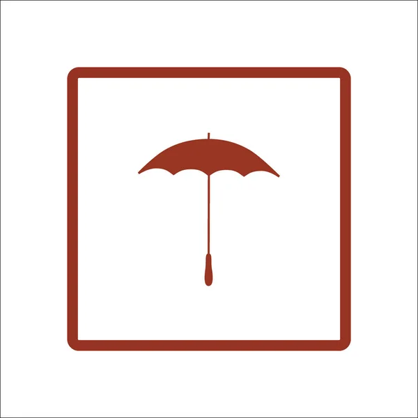 Umbrella Web Icon Vector Illustration — Stock Vector