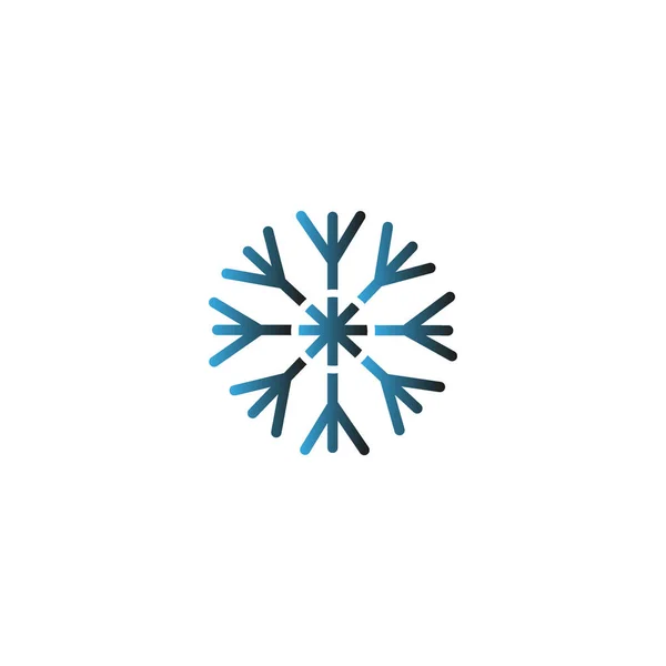 Kleurrijke Sneeuwvlok Vectorillustratie — Stockvector