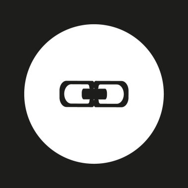 zincir baklalarinin vektör çizim minimalist simgesi
