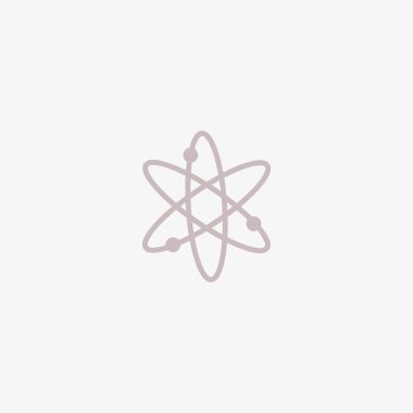 Moleküler bileşik düz simgesi, vektör, illüstrasyon