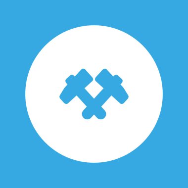 Balyozlar, vektör çizim minimalist simgesi