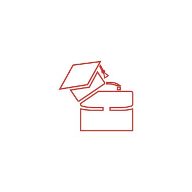 Bekarlığa veda kap Logo şablonu ile modern bavul