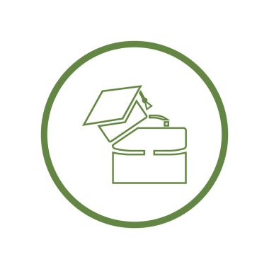 Bekarlığa veda kap Logo şablonu ile modern bavul