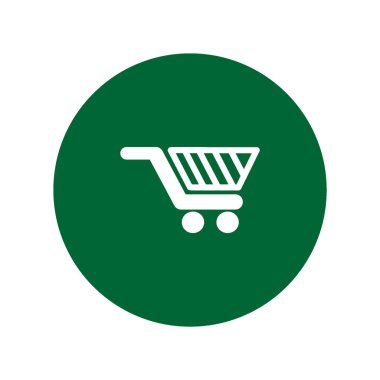 alışveriş sepeti, vektör çizim minimalist simgesi