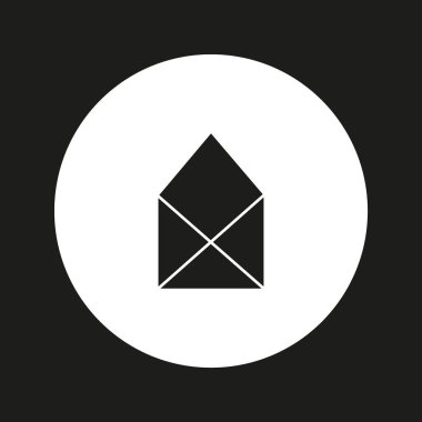 mektup zarfının minimalist vektör simgesi