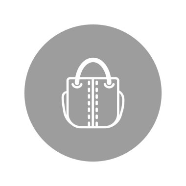 kadın el çantası düz simgesi 