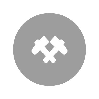 Balyozlar, vektör çizim minimalist simgesi