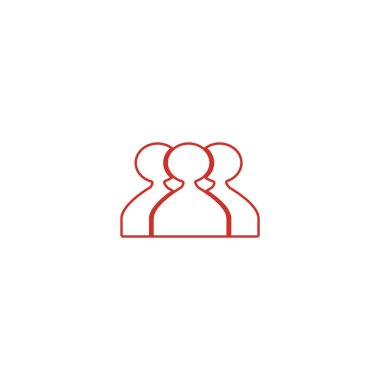 ekip çalışması düz simgesi, vektör çizim  