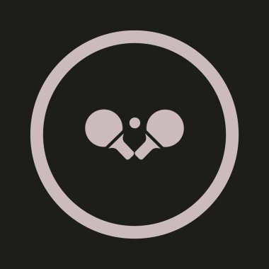 Raketleri ve tenis oynamak için topu illüstrasyon vektör