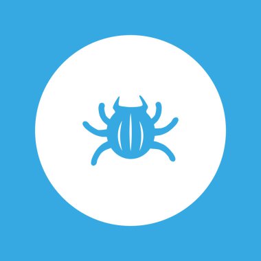 Böcek düz simgesini, vektör, illüstrasyon