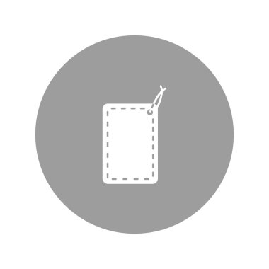 asmak etiketi düz simgesi, vektör çizim 