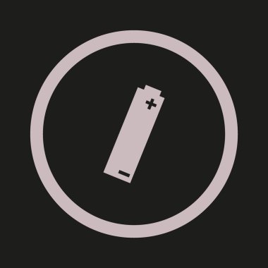 Pil simgesi simgesi, vektör çizim 