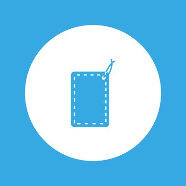 asmak etiketi düz simgesi, vektör çizim 