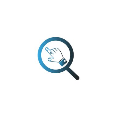 parmak ile işaret el minimalist vektör simgesi