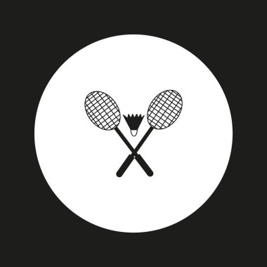 Raketleri ve raketle badminton vektör çizim için