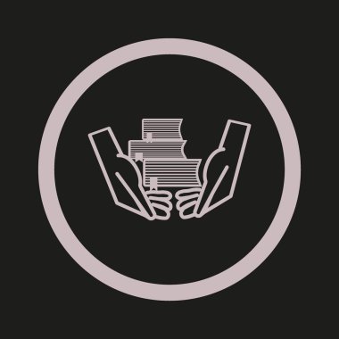 Kitap vektör çizim renkli yığını