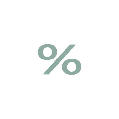 Konsept alışveriş yüzde simgesi