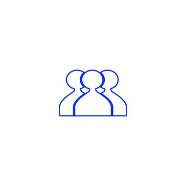 ekip çalışması düz simgesi, vektör çizim  