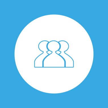 ekip çalışması düz simgesi, vektör çizim  