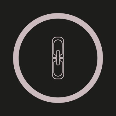 zincir baklalarinin vektör çizim minimalist simgesi