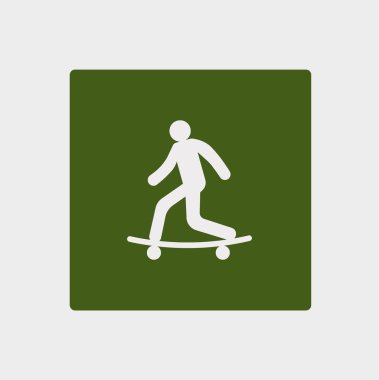 Adam kaykay vektör çizim üzerinde