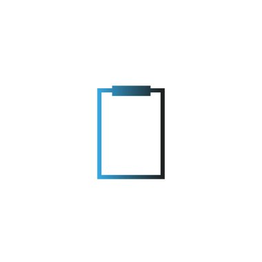 minimallistic vektör simgesi olarak Pano kağıt levha ile