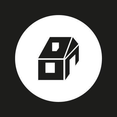 evin, vektör çizim minimalist simgesi