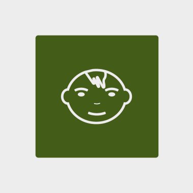 Çocuk web simgesi, vektör çizim 