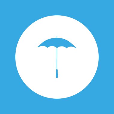 şemsiye ağ simgesi, vektör illüstrasyonu 