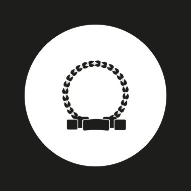 kupa düz simgesi, vektör illüstrasyonu  