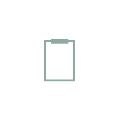 minimallistic vektör simgesi olarak Pano kağıt levha ile