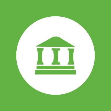 ev düz simgesi, vektör illüstrasyonu