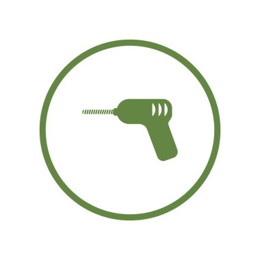 matkap ağ simgesi, vektör illüstrasyonu 